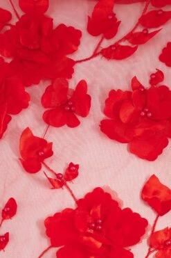 Florentina Floral 3D Red Roses Dress Dress -ALAMOUR STORE 10 c94dd0ff 05aa 454b aa72 4d4053ea6d61