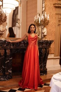 Livnia Satin Gown - Orange 8 Livnia Satin Gown - Orange -ALAMOUR STORE 136 82ff5363 72be 4664 83ae f68b2f55a1a1