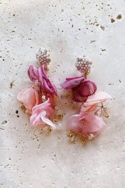 Emilita Pink Petal Earrings -ALAMOUR STORE 13 bbca7bf1 b4f7 4bb9 9e2a f82687815267