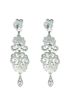 Dolce Silver Diamante Earrings -ALAMOUR STORE 13 d30749bd 613c 44f1 81c1 31834b482ec2