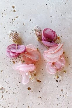 Emilita Pink Petal Earrings -ALAMOUR STORE 14 ea015d4c c72d 4e5d 8382 6ec681162d17