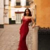 Florencita Sequin Gown - Deep Red 2 Florencita Sequin Gown - Deep Red -ALAMOUR STORE 205 e1bae736 3cef 494d a957 f1cf408580d2
