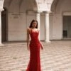Rendira Sequin Gown - Deep Red -ALAMOUR STORE 256 2bbe57b5 a3c8 4158 8072 cfddff9821b7