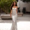 Malisa Sequin Gown - Silver -ALAMOUR STORE 294 0b5cd789 e0ff 40b8 94f6 1fb173629c02