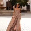Prisilla Sequin Gown - Rose Gold -ALAMOUR STORE 301 f990fe4f ca3f 454d 8ce6 ad69cd235ccf