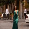 Ria Satin Gown - Emerald -ALAMOUR STORE 318 34f96943 a267 4fc9 aa8e 7ae6a5029a1c