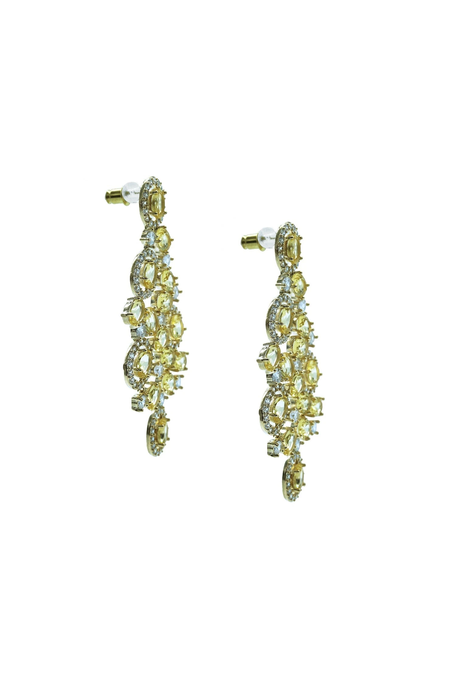 Blanche Yellow Gem Earrings 4 Blanche Yellow Gem Earrings - Image 2