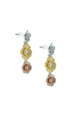 Perla Floral Trio Earrings -ALAMOUR STORE 406
