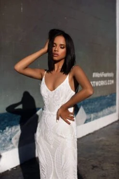 Janice Sequins Gown - White 7 Janice Sequins Gown - White -ALAMOUR STORE 41 2c64ef38 bc16 4283 9227 cd105f7f5217