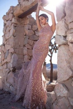 Tyra Glitter Cape Gown - Rose Gold 11 Tyra Glitter Cape Gown - Rose Gold -ALAMOUR STORE 48 0b4f93d4 26df 4241 8271 19004058afa0