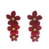 Carola Burgundy Flower Earrings -ALAMOUR STORE 87 e22dbadd e3ea 4261 8487 4ecba5093559