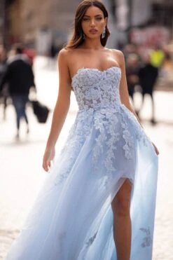Estafania Beaded Tulle Gown - Baby Blue -ALAMOUR STORE 87 f9a0c8b3 424e 4a76 af66 4de874215d9d