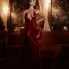 Brooklyn Sequins Shimmering Burgundy Gown -ALAMOUR STORE RESHOT12