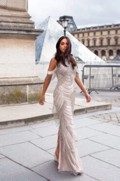 Joeliyn Beaded Gown -ALAMOUR STORE SW27