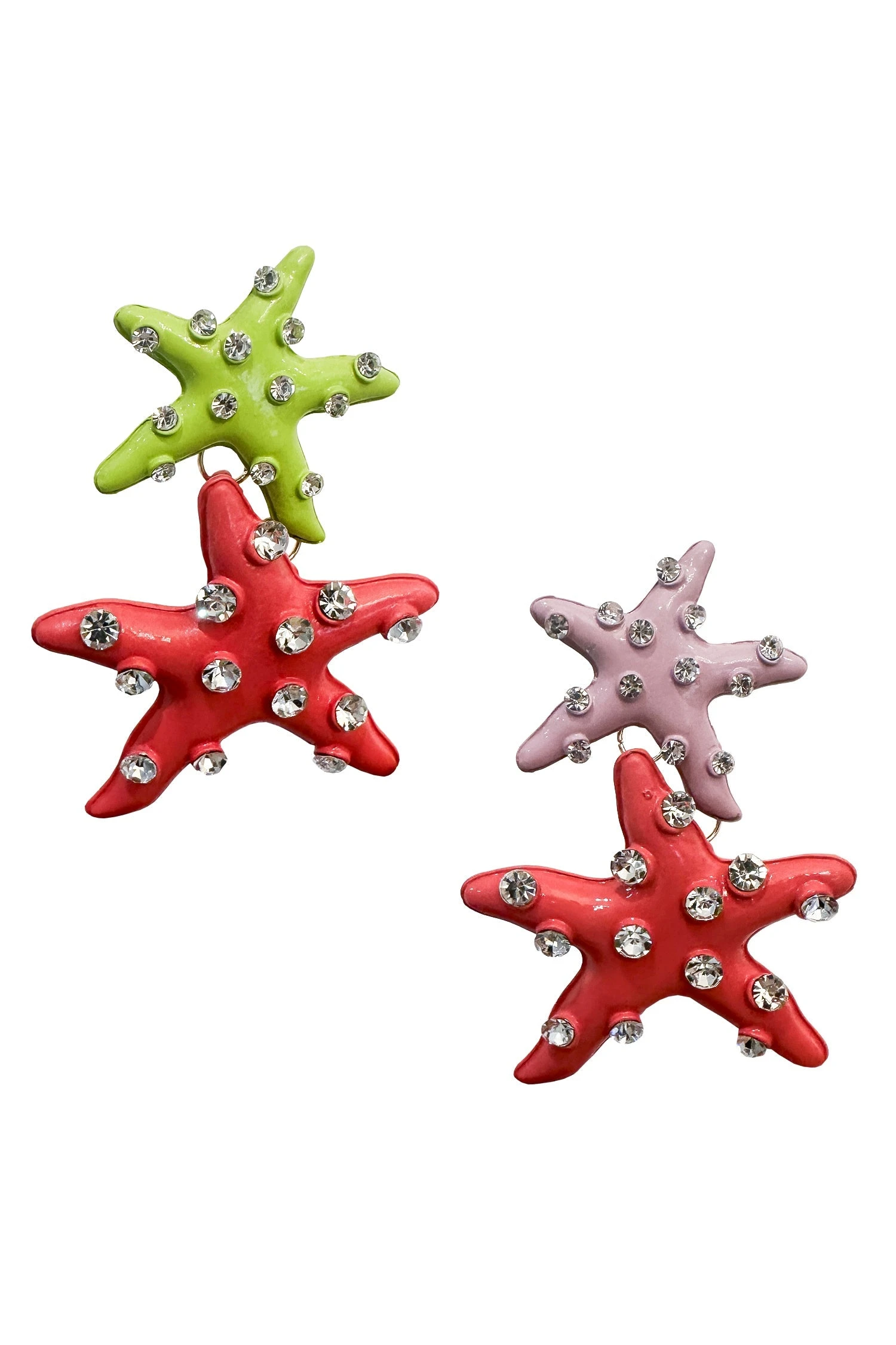 Zara Multicoloured Starfish Earrings 4 Zara Multicoloured Starfish Earrings - Image 2