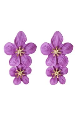 Shyla Purple Multi Flower Earrings 11 Shyla Purple Multi Flower Earrings -ALAMOUR STORE earrings13 1c3f7c3a 2cf1 4216 9918 85f5294e15c8