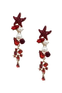 Isabel Red Drop Earrings -ALAMOUR STORE earrings156 165b6f5c ac94 4f3c 8d04 6bd08eae8dc5