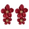 Shyla Red Multi Flower Earrings 1 Shyla Red Multi Flower Earrings -ALAMOUR STORE earrings16
