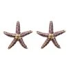 Julianne Purple Starfish Earrings -ALAMOUR STORE earrings171