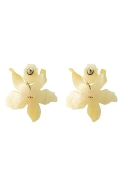 Briella Soft Yellow Flower Earrings -ALAMOUR STORE earrings182