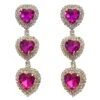 Miliani Fuchsia Diamante Earrings
