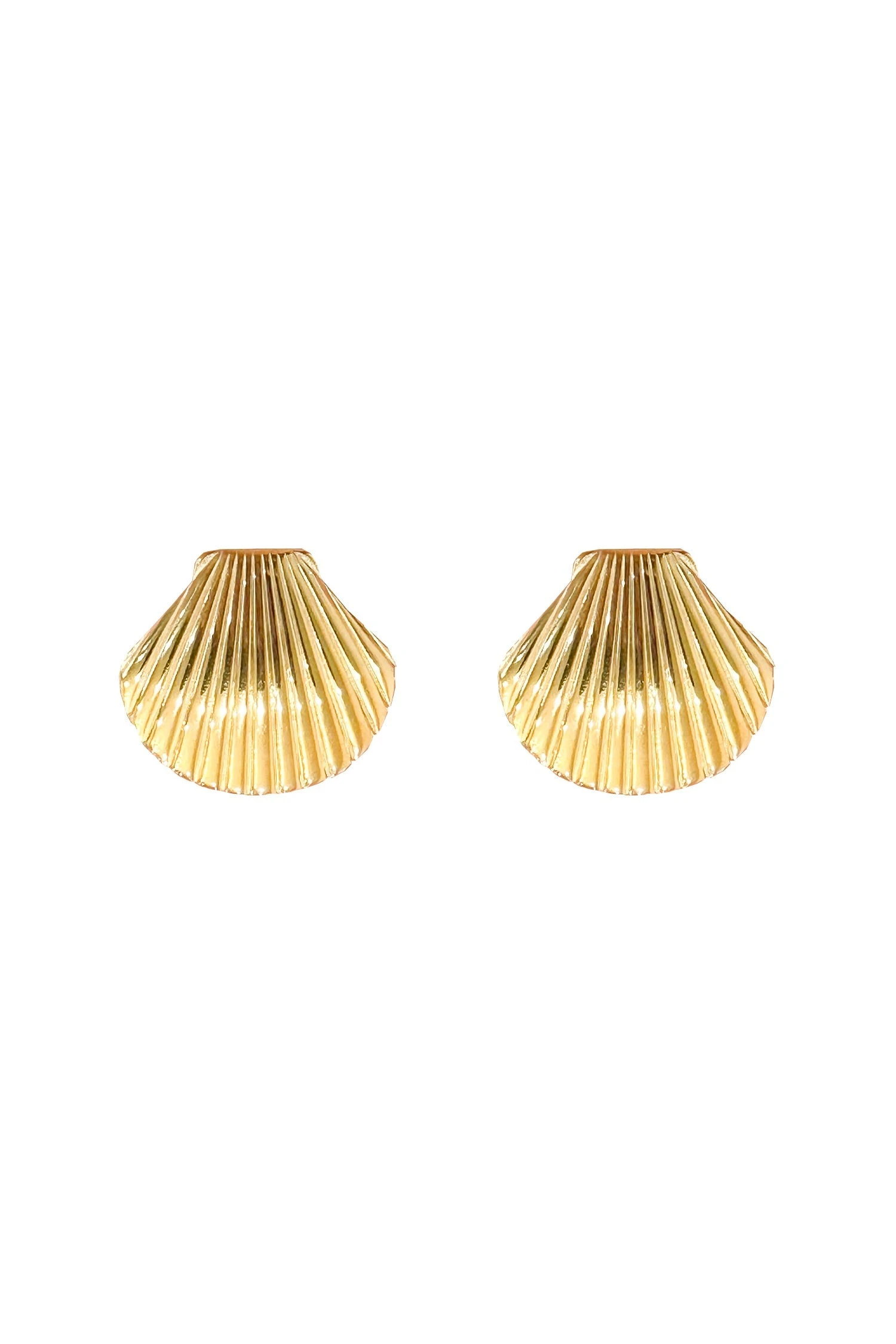 Maurita Gold Shell Earrings 3 Maurita Gold Shell Earrings