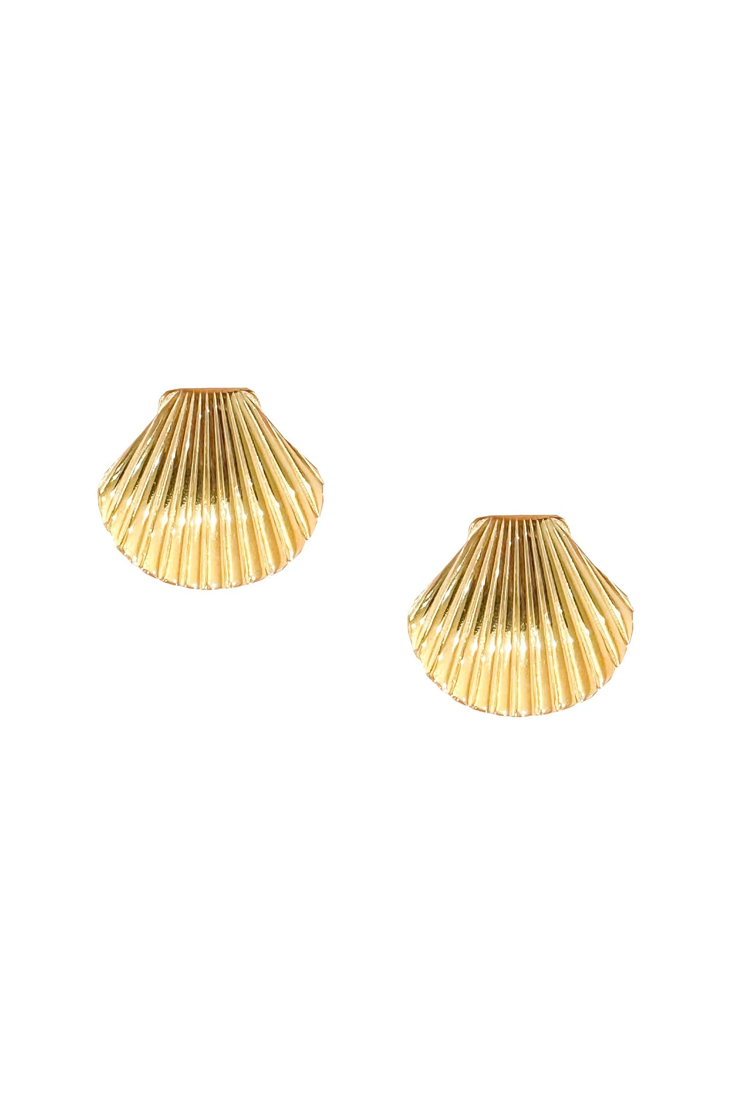 Maurita Gold Shell Earrings 4 Maurita Gold Shell Earrings - Image 2