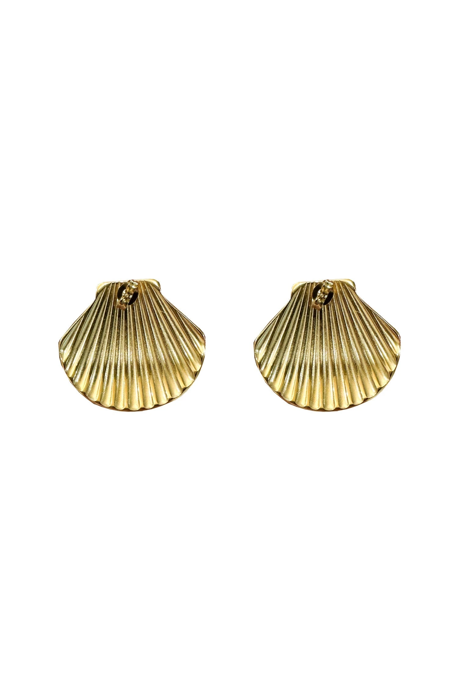 Maurita Gold Shell Earrings 5 Maurita Gold Shell Earrings - Image 3