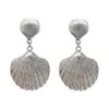 Vittoria Silver Shell Earrings -ALAMOUR STORE earrings235