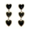 Shirley Black Heart Earrings 2 Shirley Black Heart Earrings -ALAMOUR STORE earrings242
