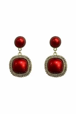 Mariella Red Diamante Earrings -ALAMOUR STORE earrings282 7aa586e1 a900 45a6 a84a 405f88357096