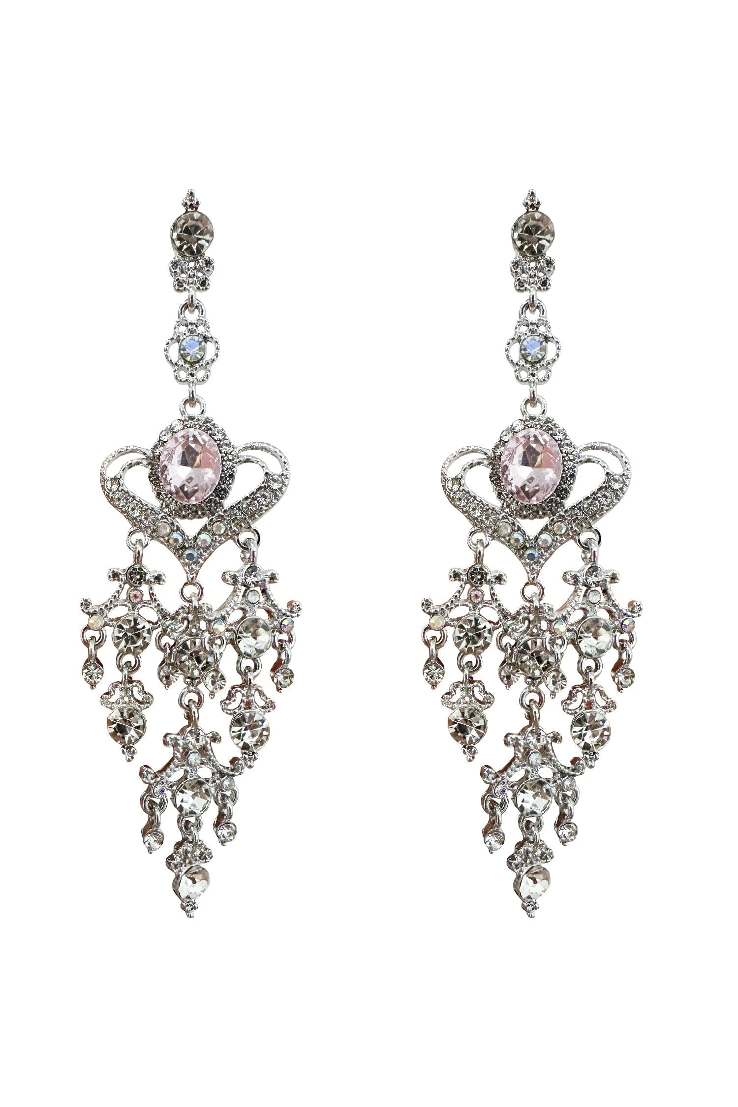 Graziana Pink Diamante Earrings 6 Graziana Pink Diamante Earrings - Image 4