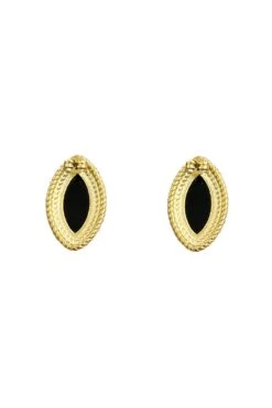 Clarisse Black Earrings -ALAMOUR STORE earrings400