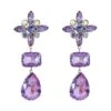 Jeannette Purple Gem Earrings -ALAMOUR STORE earrings43