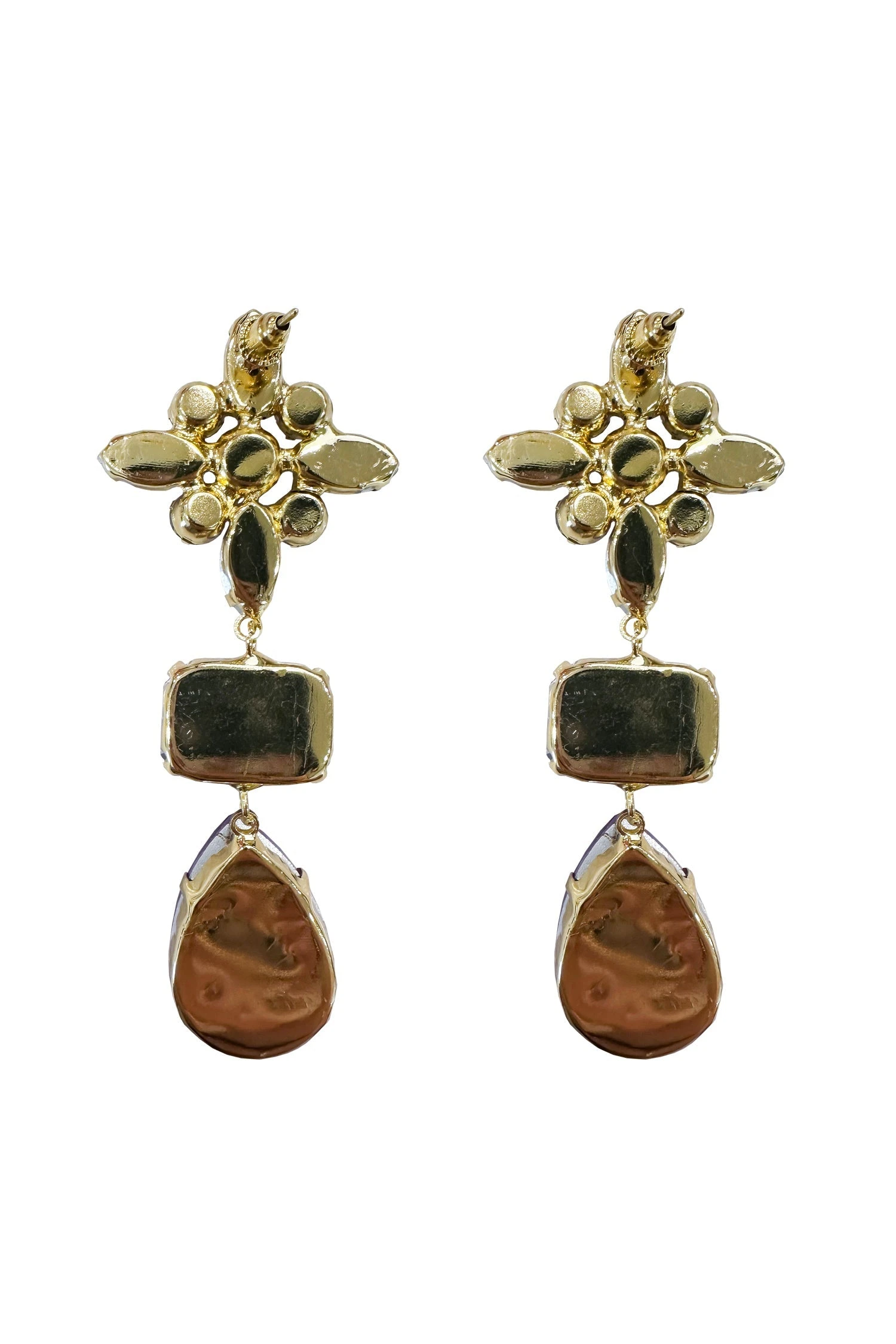 Jeannette Purple Gem Earrings 5 Jeannette Purple Gem Earrings - Image 3