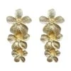 Carola Gold Multi Flower Earrings -ALAMOUR STORE earrings62
