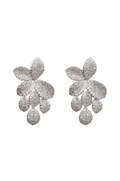 Lindsey Silver Diamante Earrings