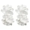 Meghan White Flower Drop Earrings -ALAMOUR STORE earrings86