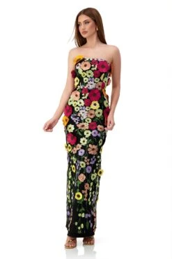 Elene Floral 3D Maxi Gown -ALAMOUR STORE elene 4 573ce525 6b17 4339 abb6 0de07e036c6b