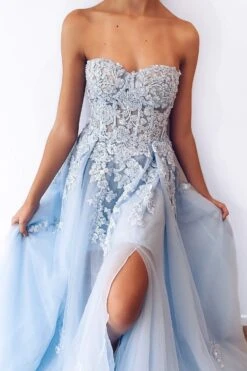 Estafania Beaded Tulle Gown - Baby Blue -ALAMOUR STORE flatlay5 e1e9fd35 ce1c 418b 9e74 6f7f2298bd15