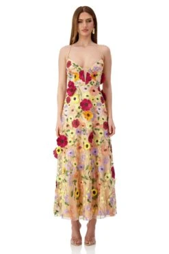 Lucy Floral 3D Maxi Gown 17 Lucy Floral 3D Maxi Gown -ALAMOUR STORE lucy 1