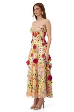 Lucy Floral 3D Maxi Gown 19 Lucy Floral 3D Maxi Gown -ALAMOUR STORE lucy 2
