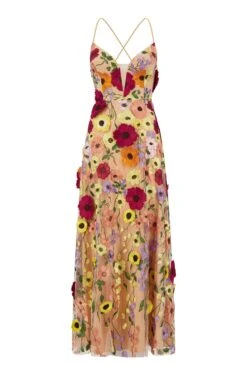 Lucy Floral 3D Maxi Gown 22 Lucy Floral 3D Maxi Gown -ALAMOUR STORE lucy gm